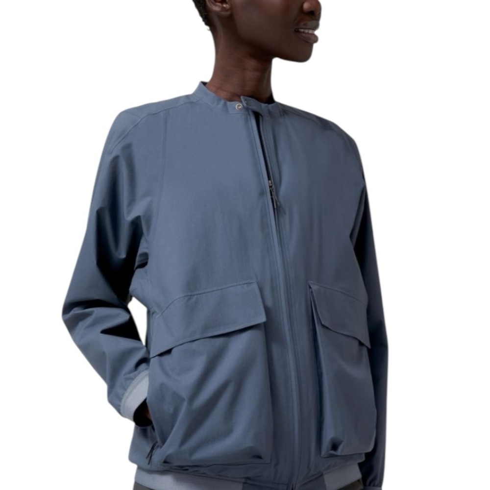 LULULEMON Lab Ashta Bomber Ink Blue Jacket Size Small - Picture 15 of 16